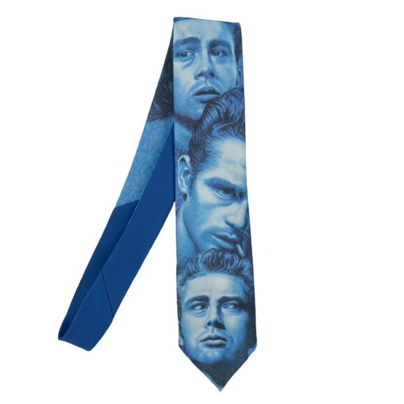 James Dean Tie 1991 Faces Necktie Ralph Marlin - Picture 2 of 7